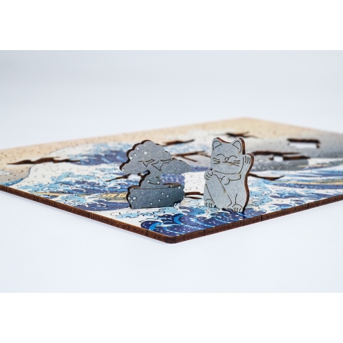 Drewniane puzzle A4 Hokusai Katsushika 